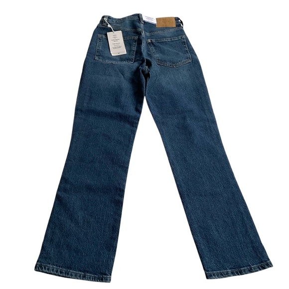 H&M Women’s Vintage Mom Jeans Sz 0 Blue Loose Fit High Waist Ankle Denim Classic - Picture 2 of 11